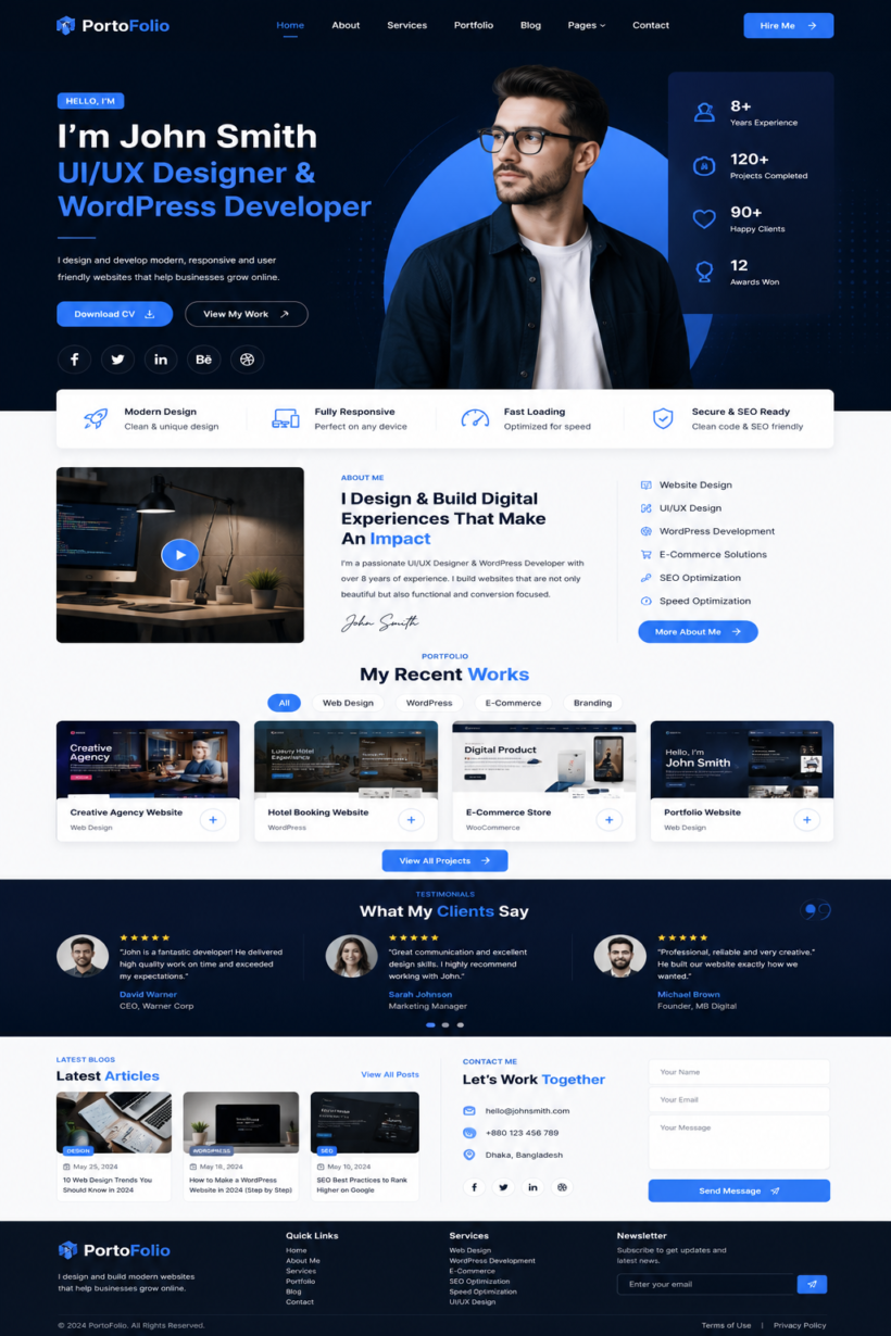 Portfolio Slider WordPress Theme: 7 Amazing Benefits